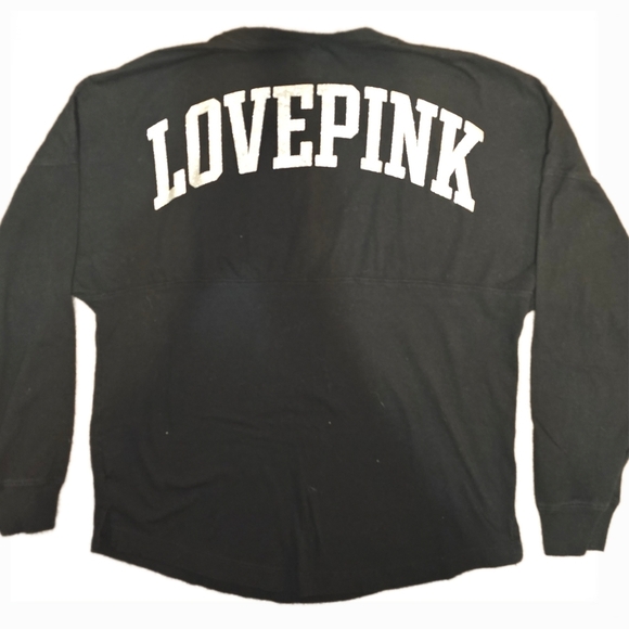 Victoria Secret PINK Shine Varsity Glitter Top/Legging Black - XS - Picture 3 of 12